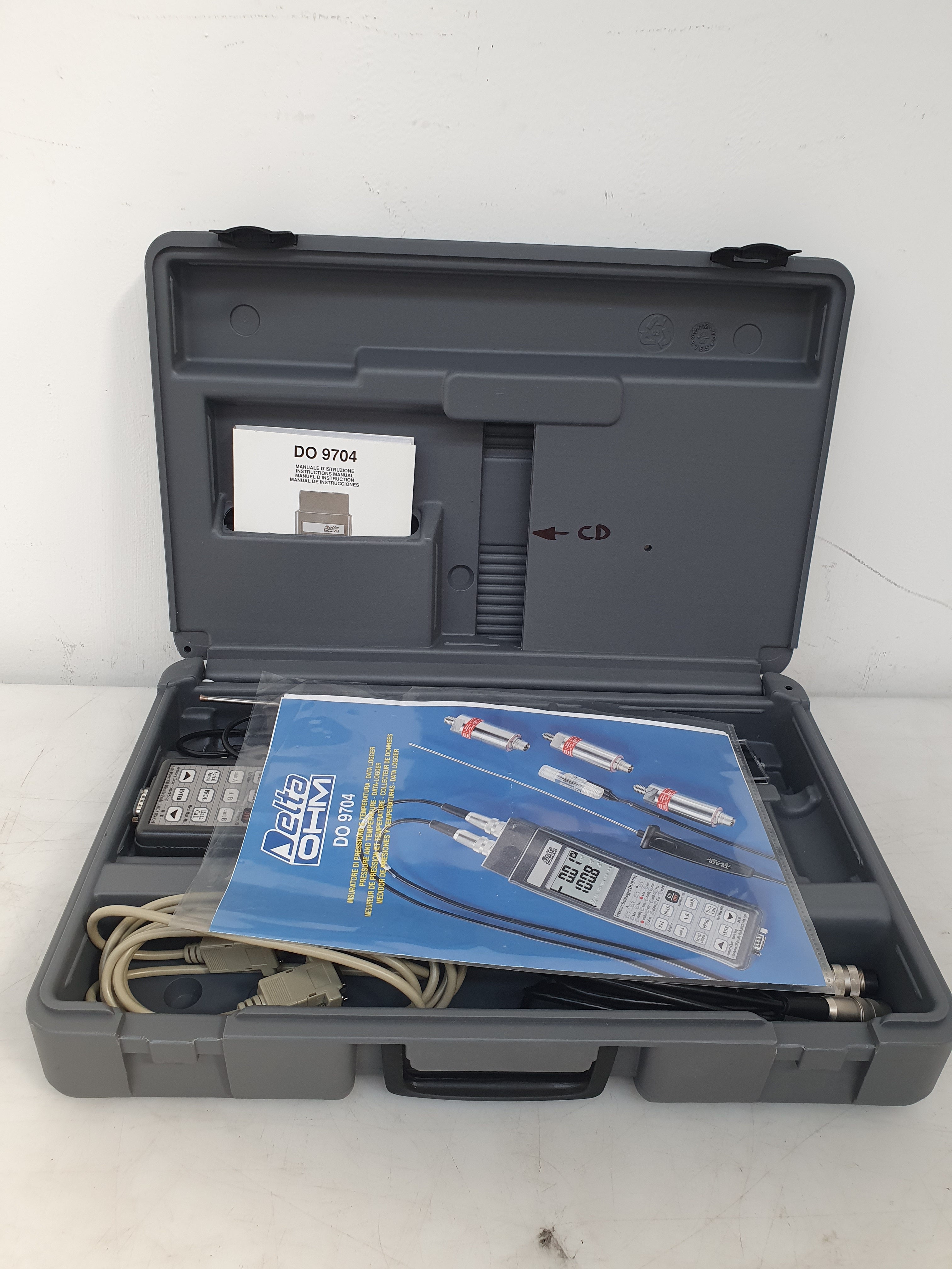 Delta OHM DO 9704 misuratore di pressione e temperatura DATA LOGGER