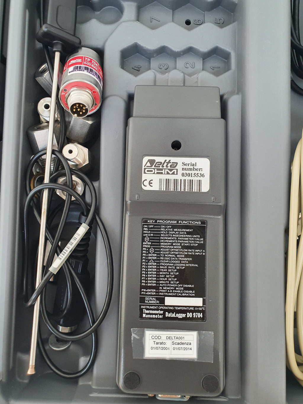 Delta OHM DO 9704 misuratore di pressione e temperatura DATA LOGGER