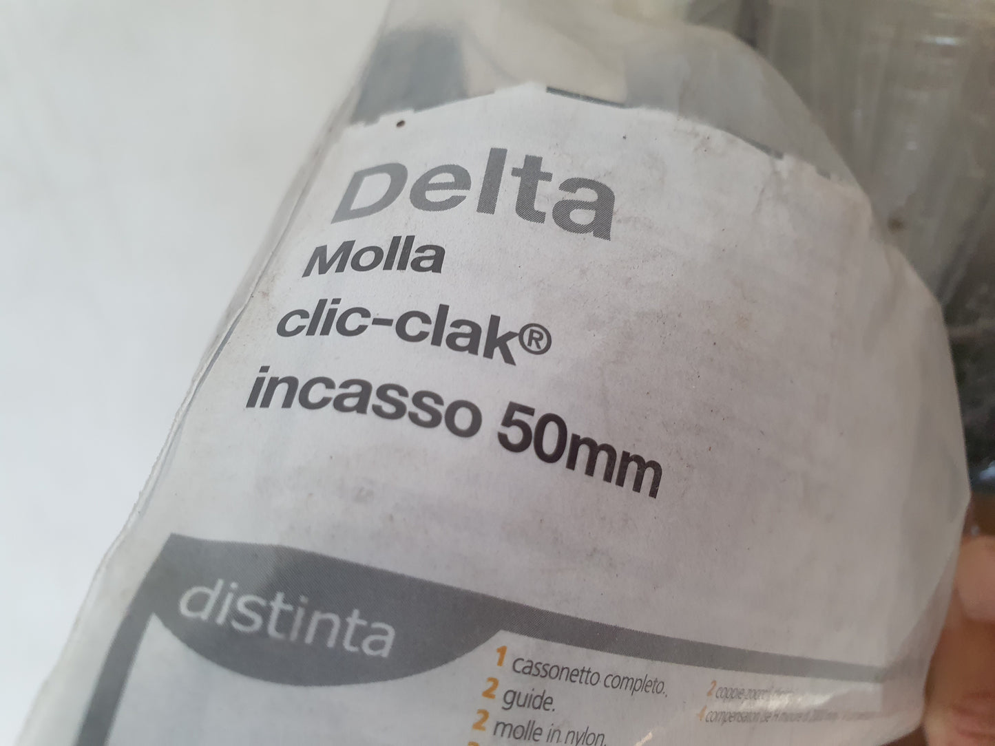 Zanzariera Delta molla clic-clak incasso 50 mm