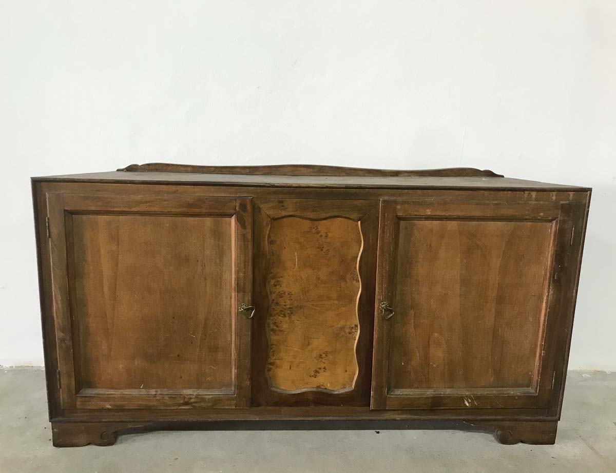 Credenza scantonata noce radica VINTAGE