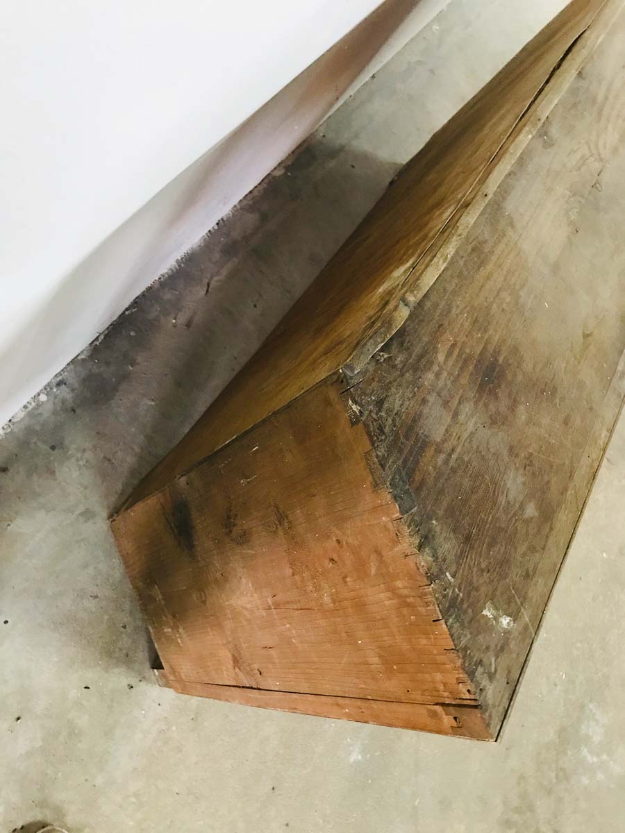 Credenza scantonata noce radica VINTAGE