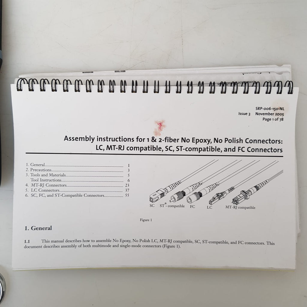 Kit Corning Cable System LC MT-RJ SC ST-Compatible FC Connectors