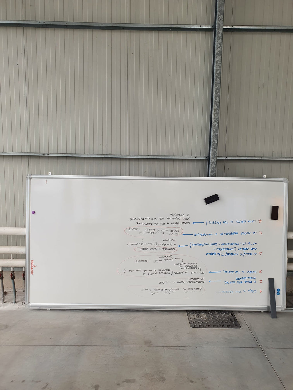 Lavagna bianca da ufficio