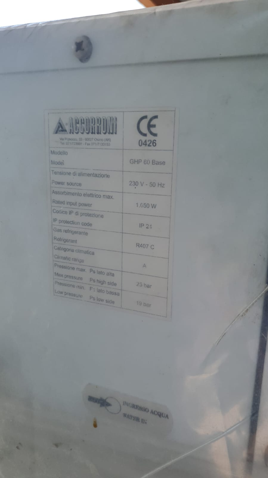 Pompa di calore Accorroni GHP 60 Base