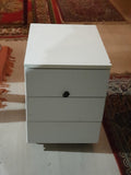 Cassettiera 3 cassetti bianca