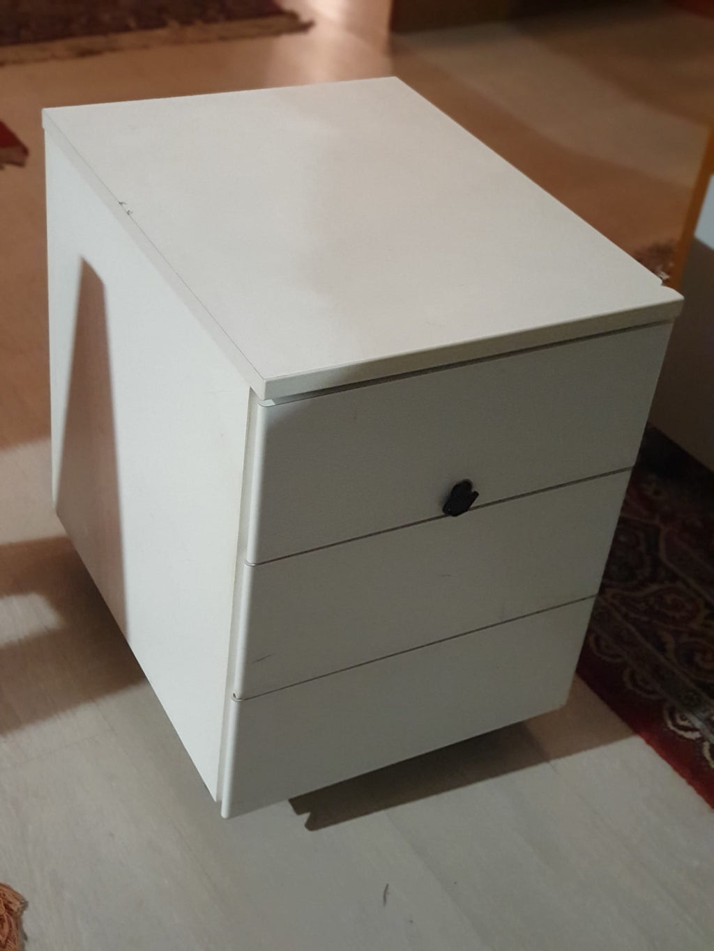 Cassettiera 3 cassetti bianca