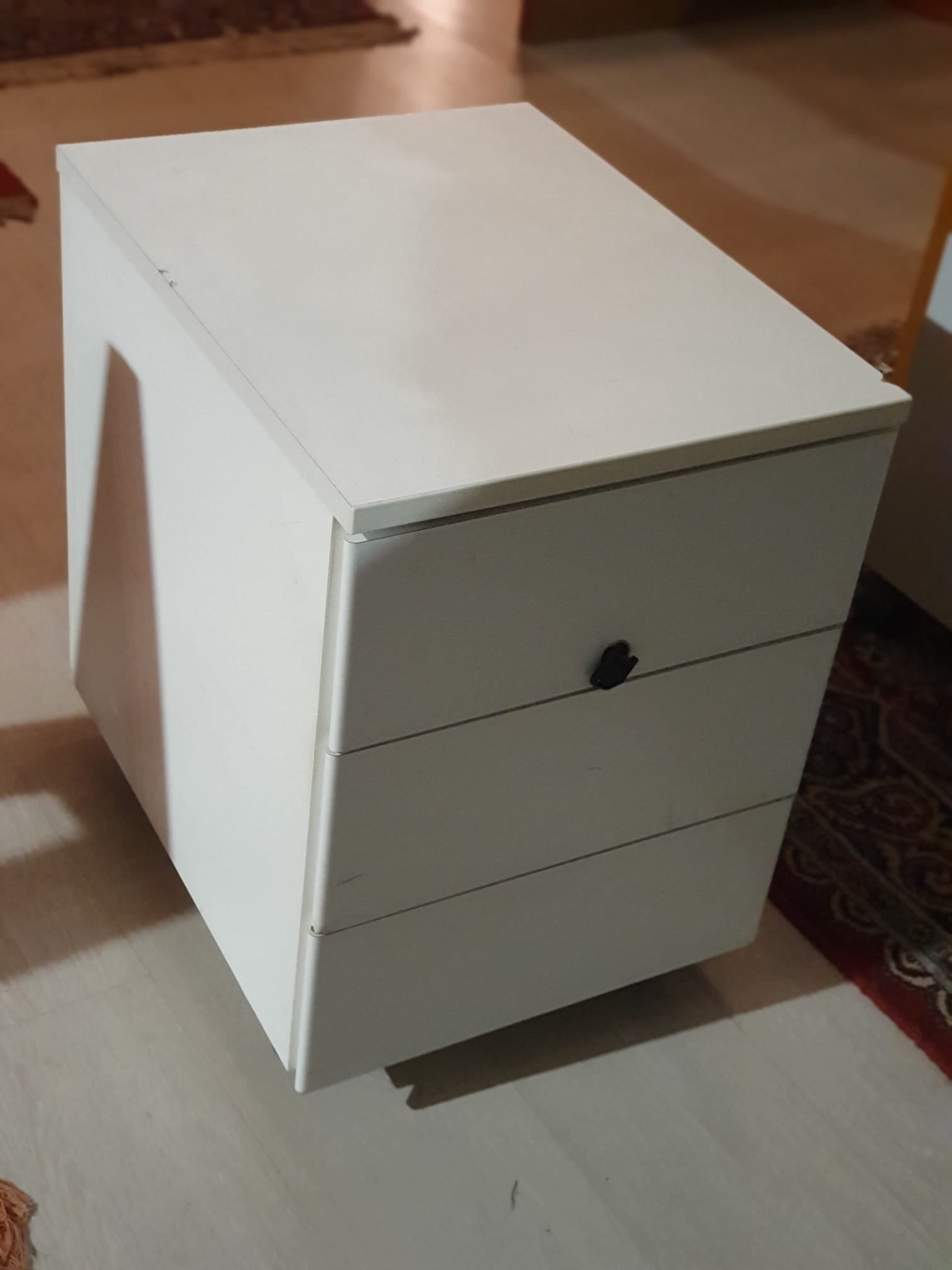 Cassettiera 3 cassetti bianca