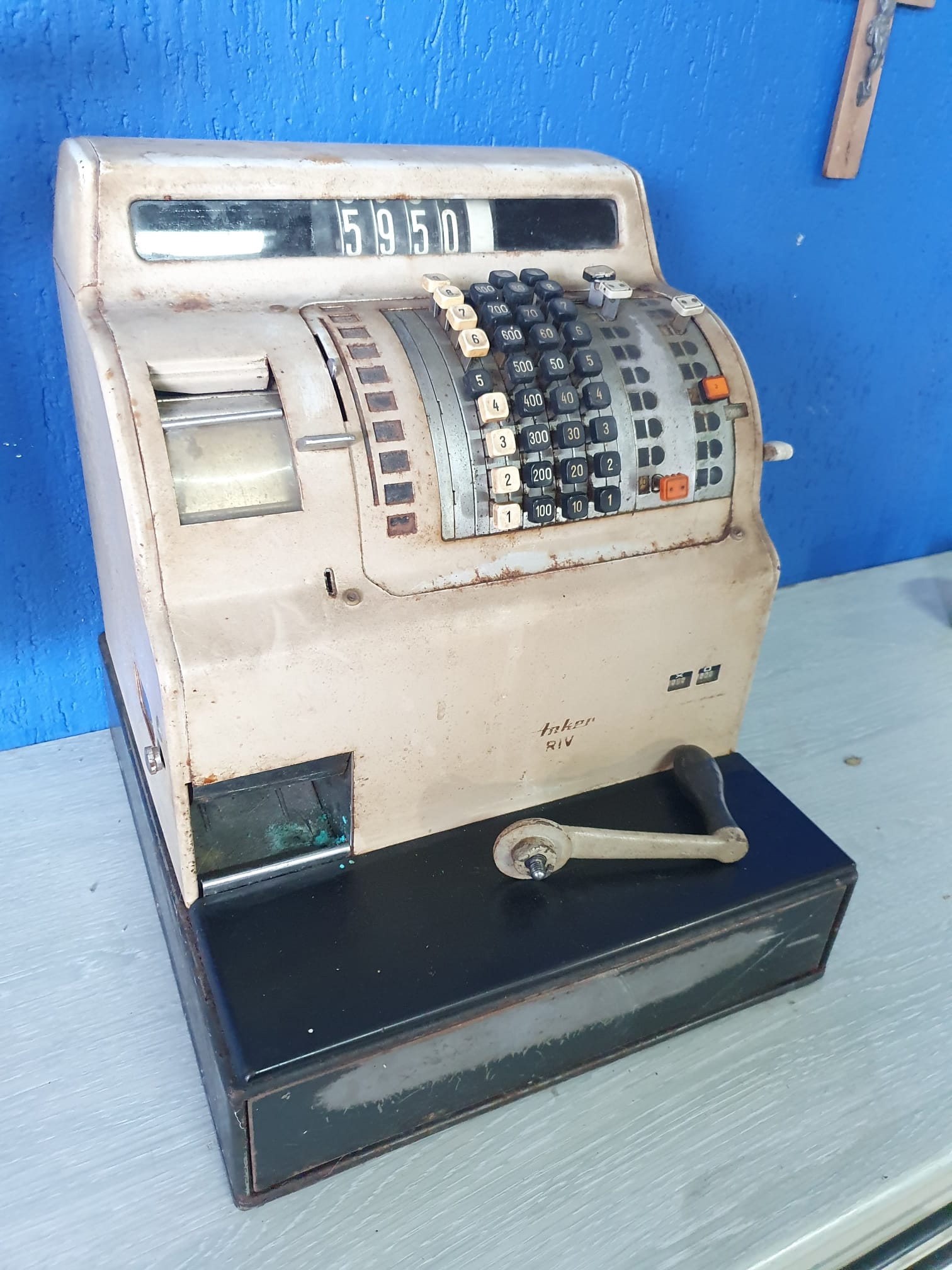 Registratore di cassa Anker RIV modernariato vintage