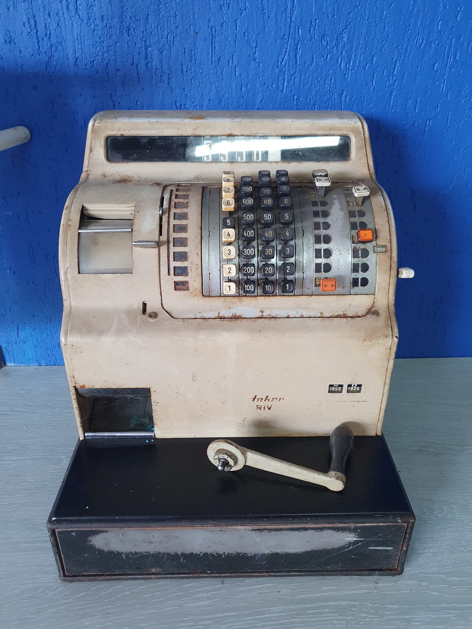 Registratore di cassa Anker RIV modernariato vintage