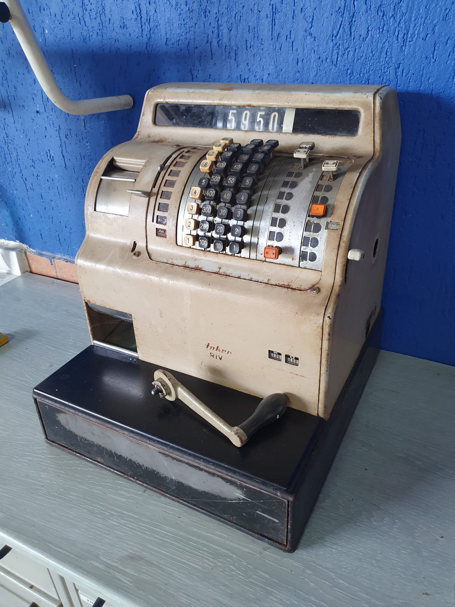 Registratore di cassa Anker RIV modernariato vintage