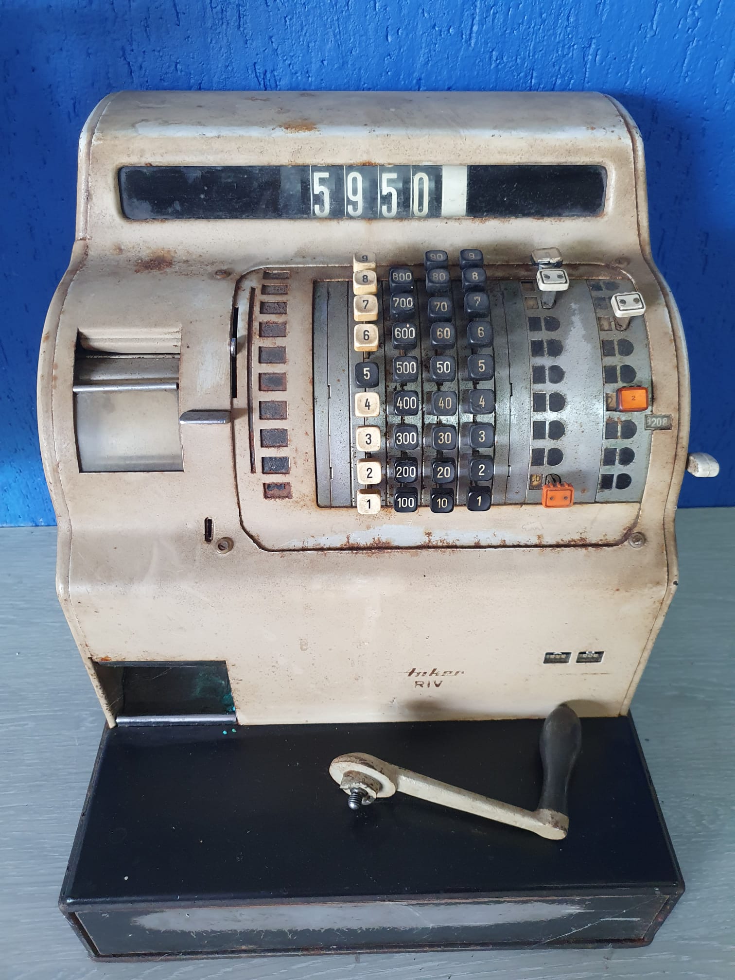 Registratore di cassa Anker RIV modernariato vintage