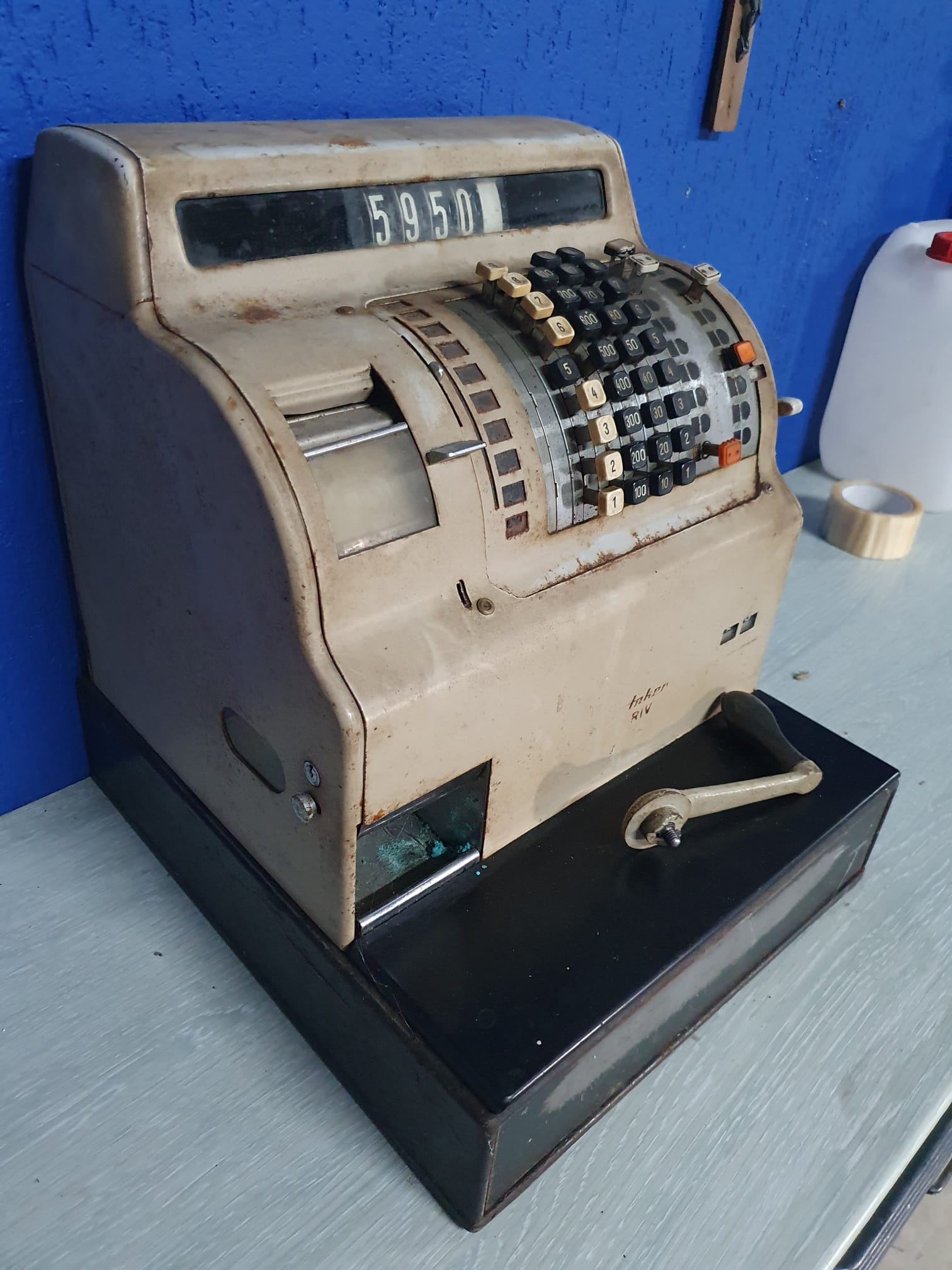 Registratore di cassa Anker RIV modernariato vintage