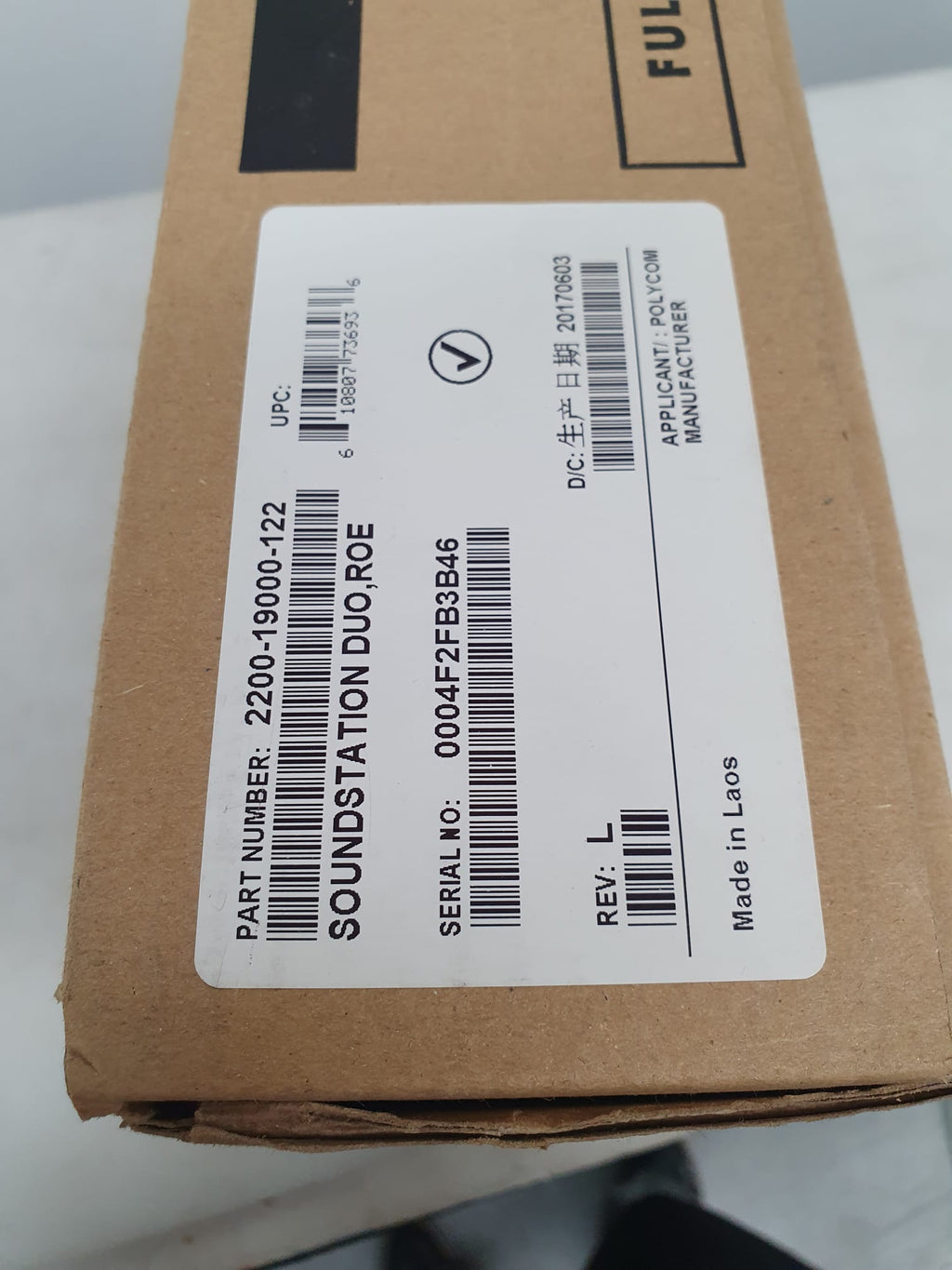 Soundstation Duo Polycom telefono da conferenza plastica appiccicosa