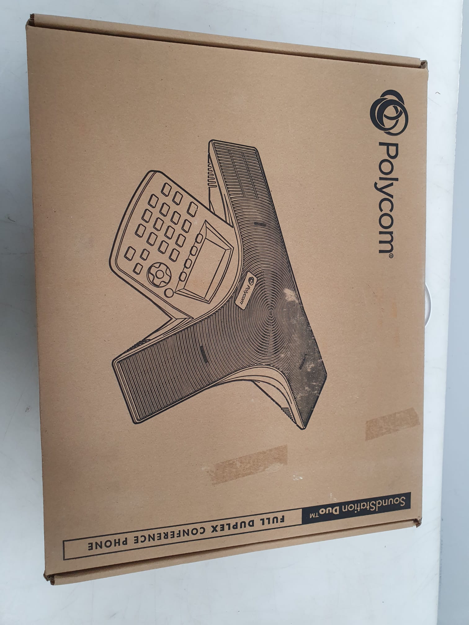 Soundstation Duo Polycom telefono da conferenza plastica appiccicosa