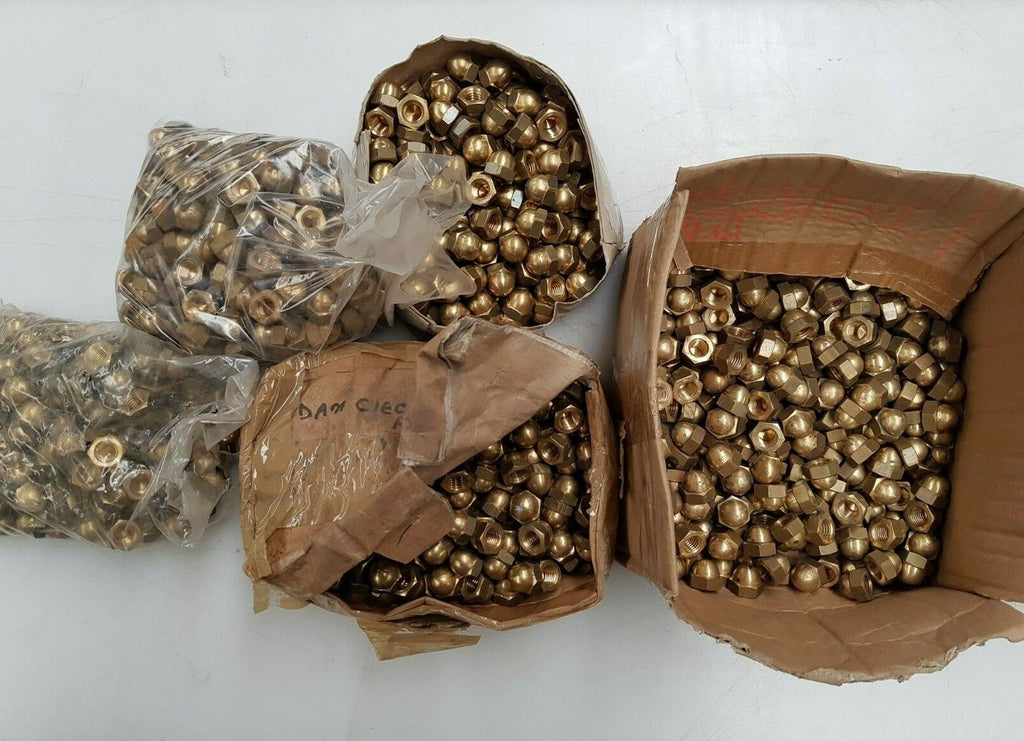 1100 pezzi DADI ciechi M12 OTTONE