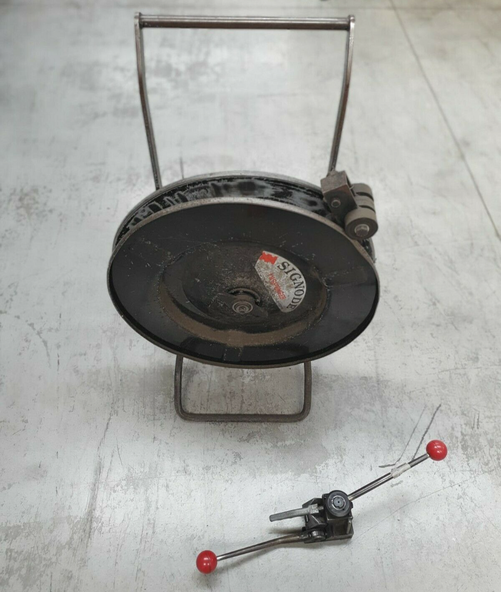 Set di reggiatura reggettatrice manuale FROMM con carrello porta reggia Signode