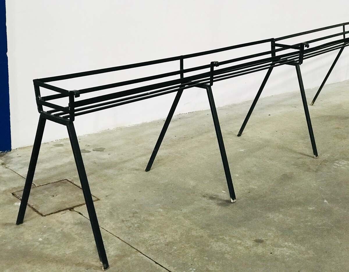 Portafiori porta vasi fioriera in ferro da terra L 450 cm