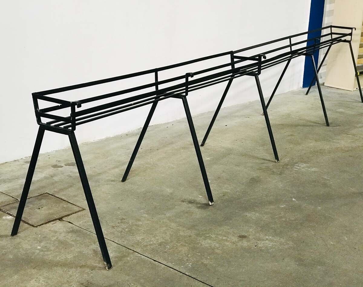 Portafiori porta vasi fioriera in ferro da terra L 450 cm