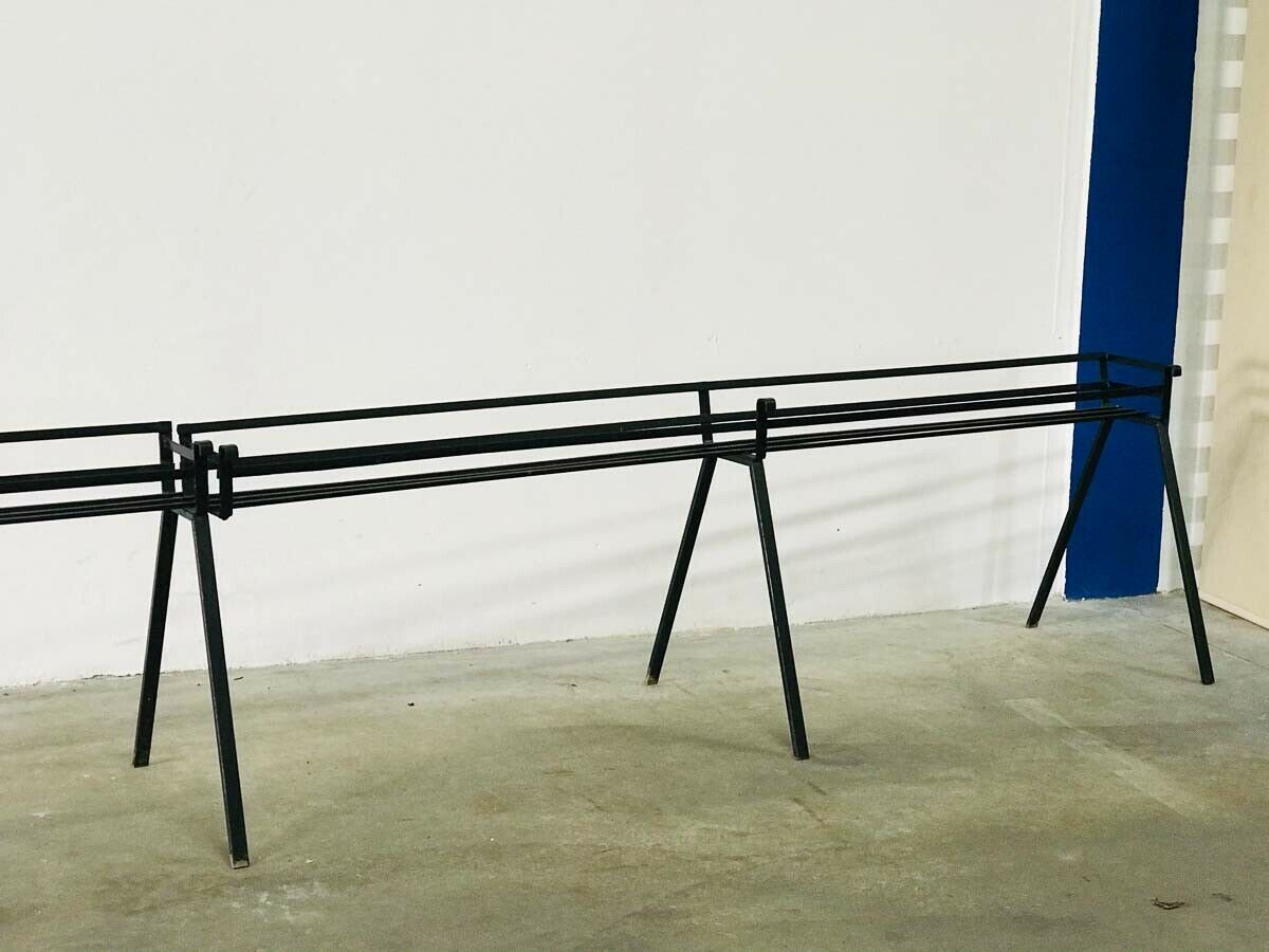 Portafiori porta vasi fioriera in ferro da terra L 450 cm