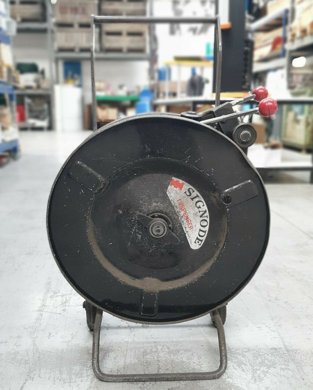 Set di reggiatura reggettatrice manuale FROMM con carrello porta reggia Signode