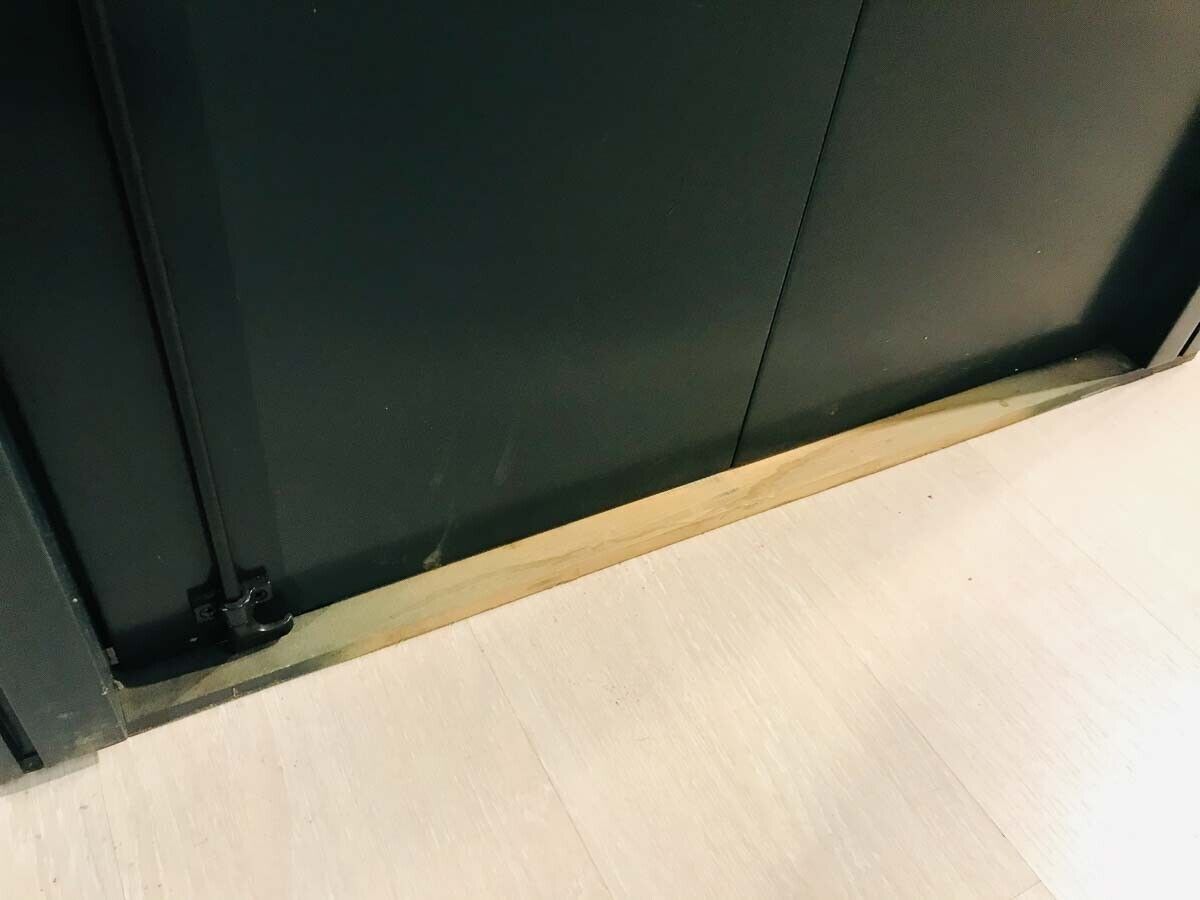 Balcone finestra legno verde un'anta