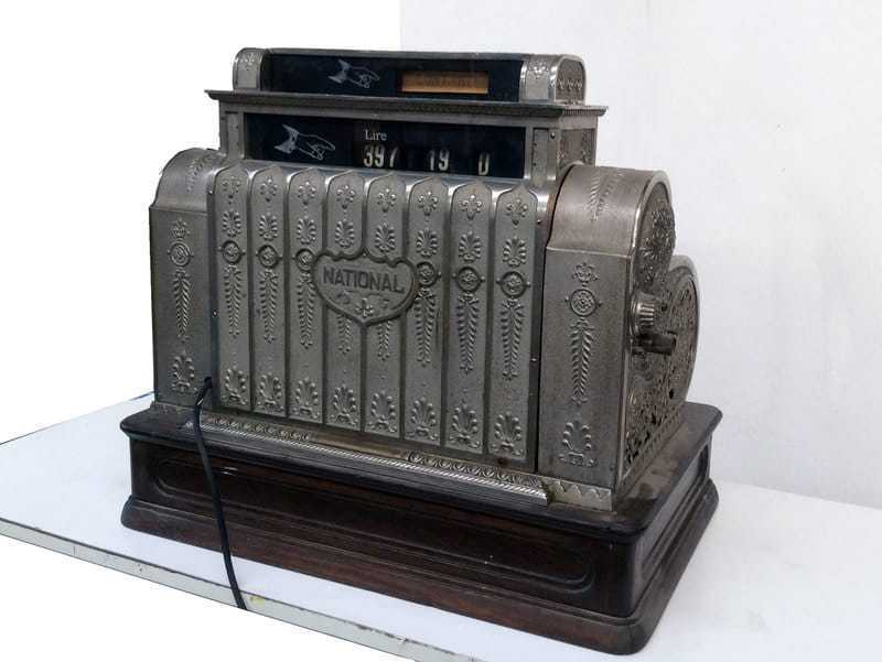 Registratore di cassa National - vintage - bellissima!