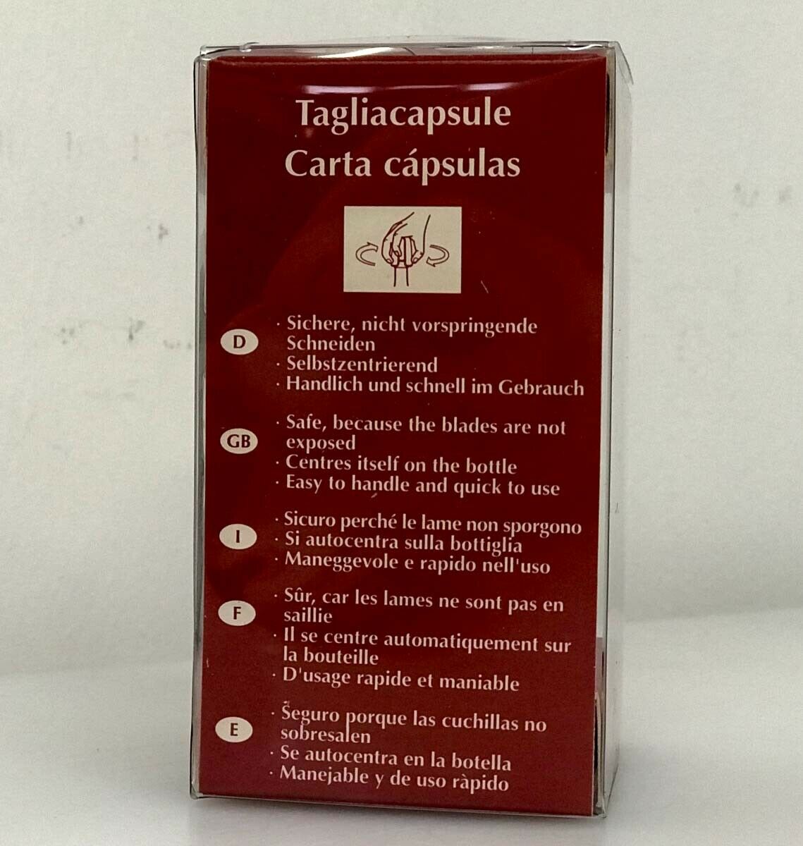 Tagliacapsule vino Arco Munini IC Creation bianco conf. da 12 pz